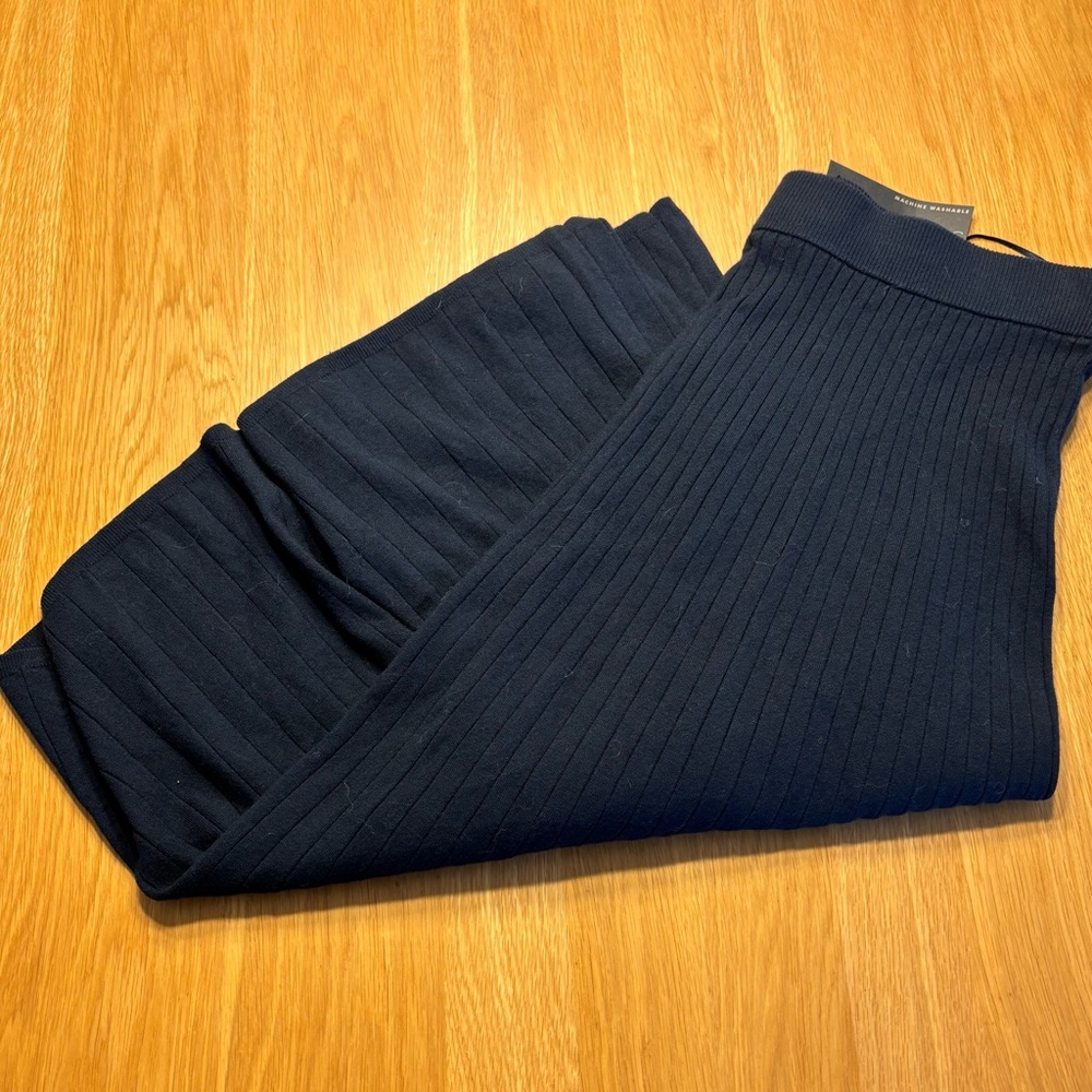 Banana Republic Dark Blue A-Line Skirt